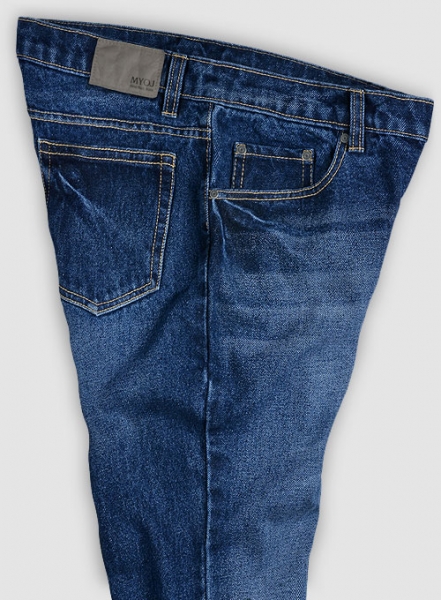 Classic Heavy Blue Indigo Wash Whisker Jeans