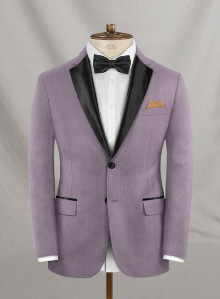 Napolean Lavander Wool Tuxedo Suit