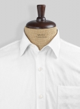 White Cotton Shirt - Full Sleeves