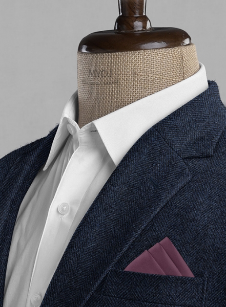 Showman Blue Herringbone Tweed Jacket