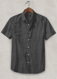 Filafil Poplene Gray Shirt - Half Sleeves