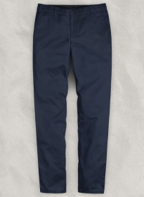 Stretch Summer Weight Dark Blue Chino Pants