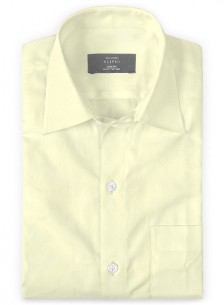 Italian Cotton Light Yellow Shirt