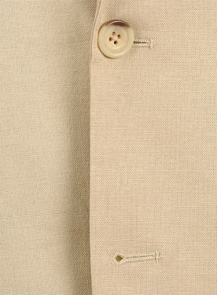 Tropical Beige Linen Suit