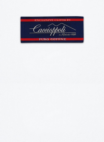 Caccioppoli Cotton Drill White Suit