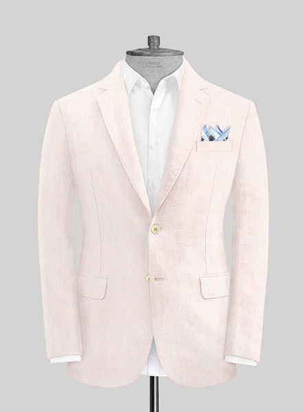 Roman Light Pink Linen Jacket