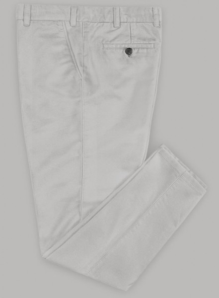 Light Gray Stretch Chino Pants