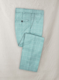 Trop Blue Wool Pants