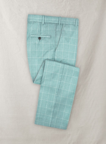 Trop Blue Wool Pants