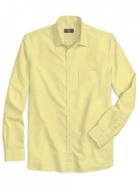 Italian Cotton Yellow Shirt