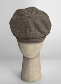 Dapper Brown Tweed Newsboy Cap