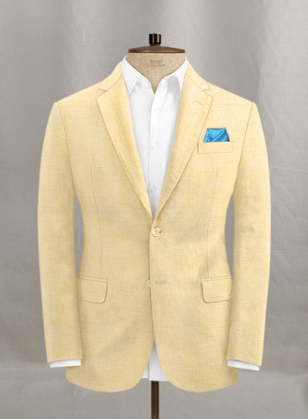 Italian Linen Daffodil Yellow Jacket