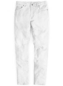 White Thick Corduroy Jeans - 8 Wales