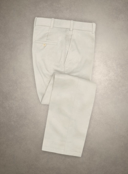 Caccioppoli Cotton Gabardine Champagne Ivory Pants