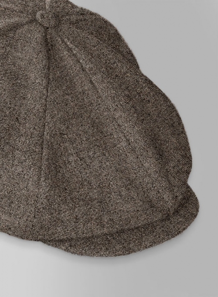 Dapper Brown Tweed Newsboy Cap