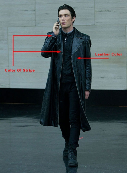 Cillian Murphy In Time Leather Long Coat