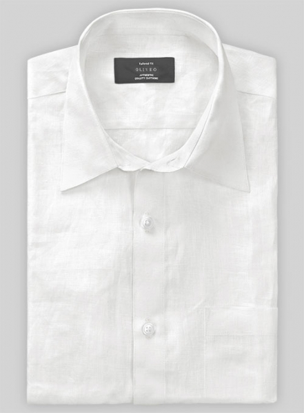 Pure Natural Linen Shirt - Half Sleeves