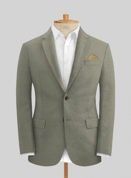 Sage Green Pure Linen Suit