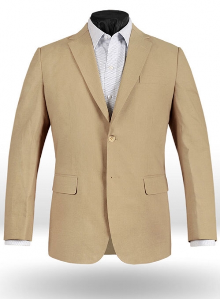 Tropical Tan Linen Suit