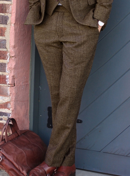 Vintage Glasgow Brown Tweed Suit