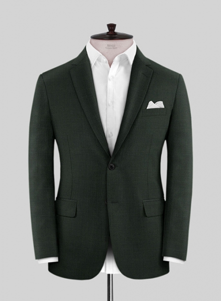 Scabal Dark Green Wool Suit