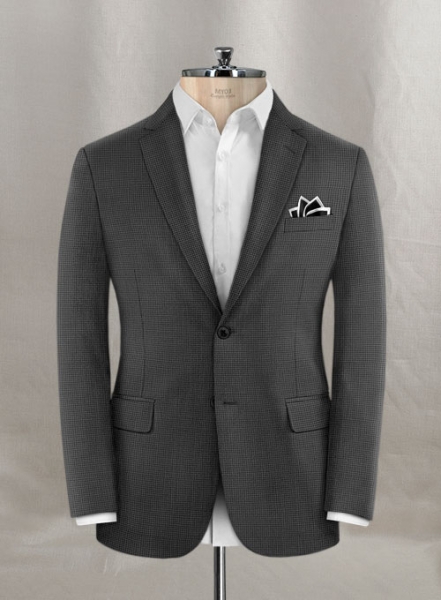 Napolean Mini Houndstooth Gray Wool Jacket