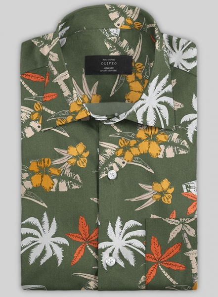 Italian Cotton Jamaica Shirt- Half Sleeves