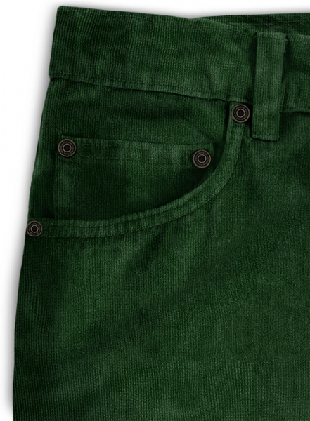 Stretch English Green Corduroy Jeans - 21 Wales