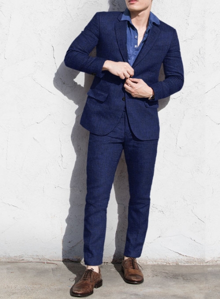 Solbiati Indigo Linen Suit