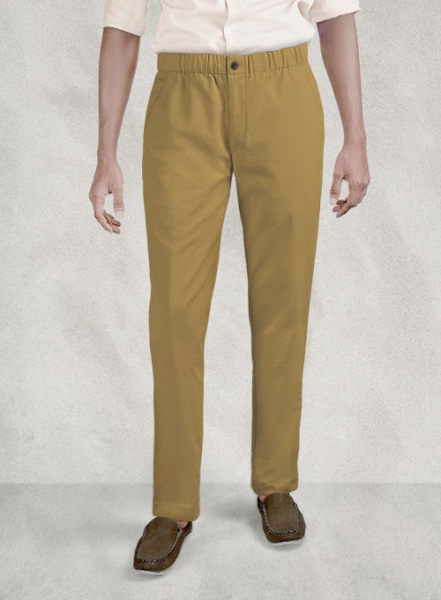 Easy Pants Khaki Cotton Canvas