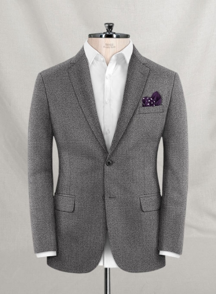 Reda Basket Gray Pure Wool Jacket