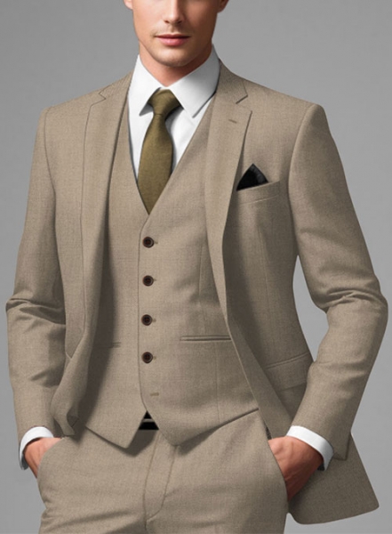 Scabal Boston Khaki Wool Jacket