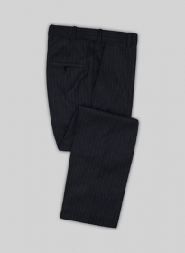 Chalkstripe Blue Wool Pants