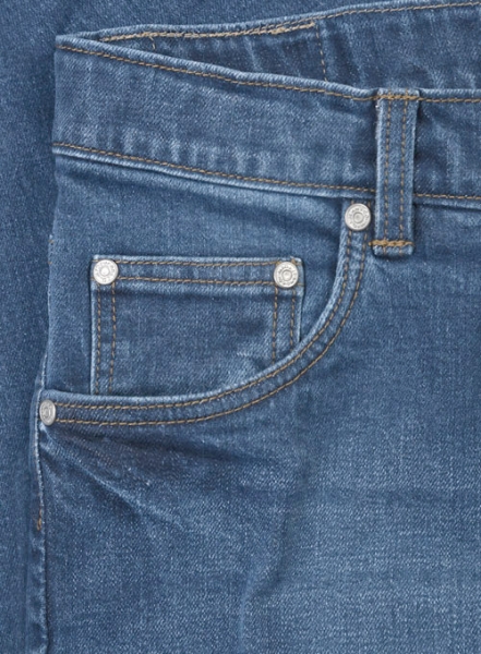 Slight Stretch Stone Wash Whisker Jeans