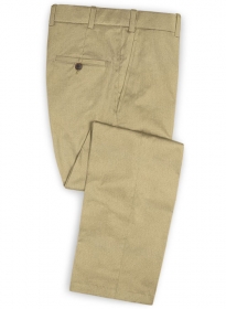 Heavy Knit Light Khaki Stretch Chino Pants