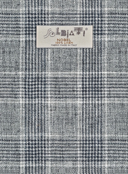 Solbiati Gray Checks Linen Jacket