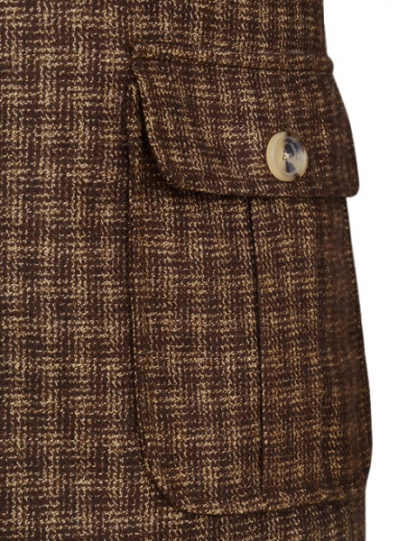 Maze Brown Tweed Danish Style Sports Coat