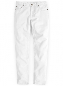 Summer Weight White Chino Jeans