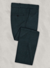 Reda Dark Teal Tweed Pants