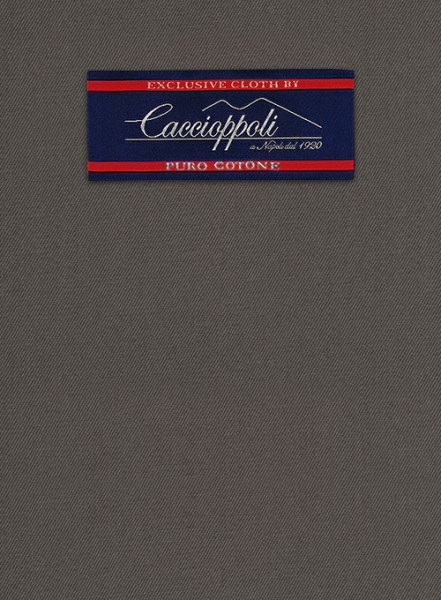 Caccioppoli Cotton Drill Dark Taupe Jacket