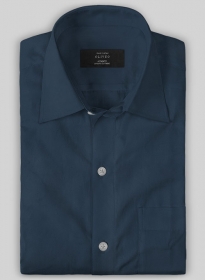 Italian Cotton Dark Blue Shirt