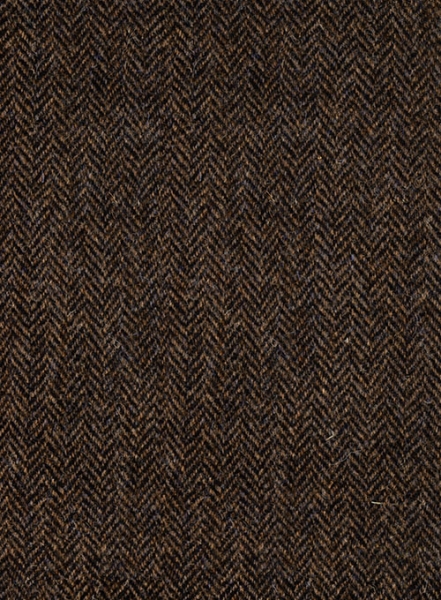 Harris Tweed Dark Brown Herringbone Pants