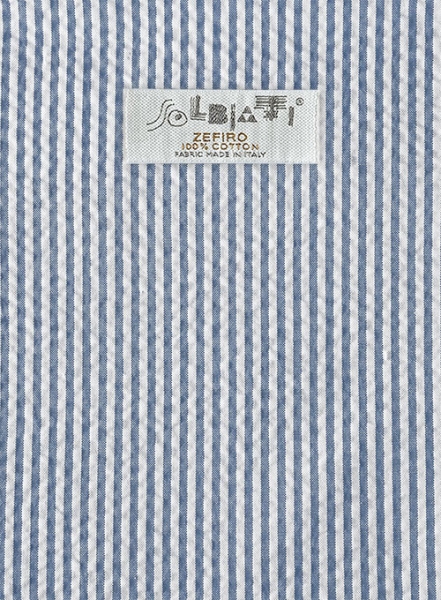 Solbiati Light Blue Seersucker Jacket