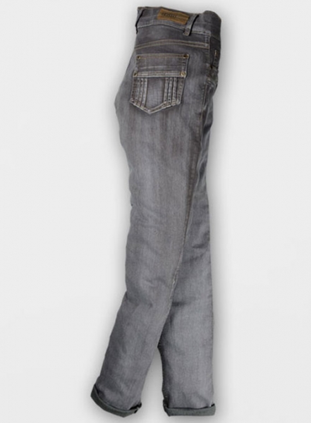 Ash Gray Stretch Jeans - Vintage Wash - Look #314