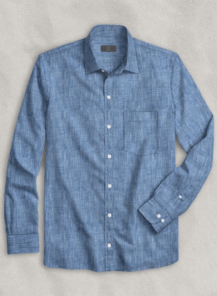 Dublin Ink Blue Linen Shirt