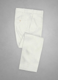 Caccioppoli Cotton Gabardine Off White Pants