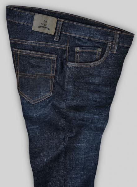 Marlin Blue Stretch Hard Wash Whisker Jeans - Look #520