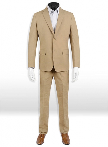 Tropical Tan Linen Suit