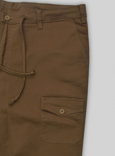 Drawstring Cargo Cotton Pants