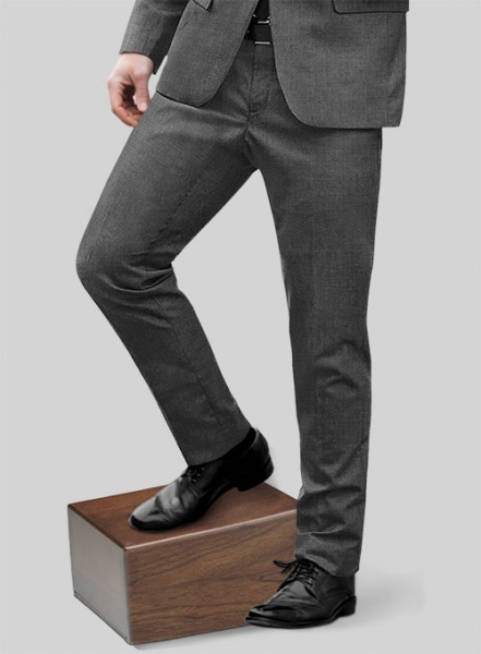 Napolean Gray Birdseye Wool Suit